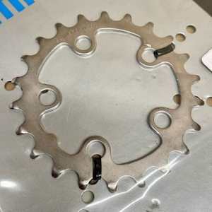 Chainrings: Shimano Deore LX FC-M570 4-Arm 8/9-Speed Chainring / Silver / 22t