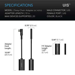 AC Infinity UIS 2-in-1 Splitter Daisy Chain Adapter