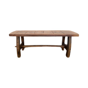 Bedroom: Wooden Recycled Bench Seat