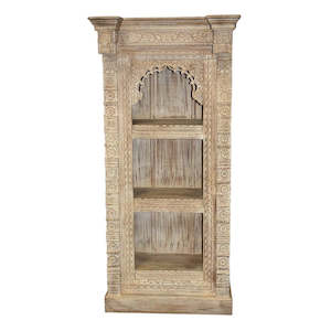 Vintage Carved Bookshelf