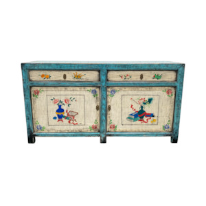 Coastal: Oriental Painted Buffet