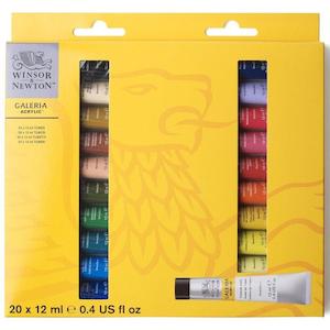 Winsor & Newton Galeria 12ml Acrylic Paints Arrival Set Of 20
