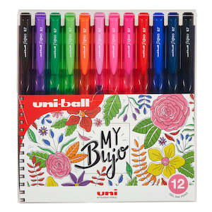 Uni Ball: Uni Signo RT1 0.7mm Floral Retractable Pens Set of 12