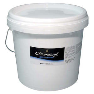 Chroma: Chromacryl Gesso Primer Medium 4 Litre