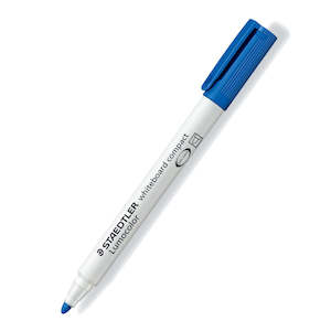 Staedtler: Staedtler Whiteboard Marker 341-3 Compact Lumocolor Fine Tip Blue