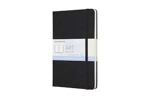 Moleskine Art Watercolor Portrait Large Black Notebook