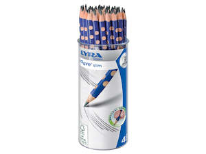 Drawing Sketching And Calligraphy: Lyra Groove Slim Graphite B Pencils Pot of 48