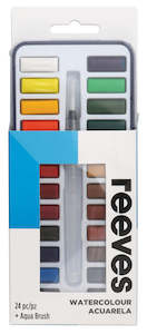 Reeves Watercolour Pan Paints Set of 24