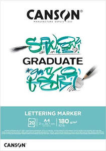 Canson: Canson Graduate Lettering Marker 180gsm 20 Sheet Pads