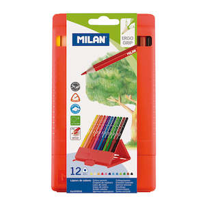 Milan Flexibox Triangular Colouring Pencils Set Of 12