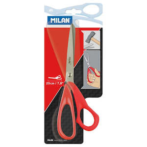 Milan: Milan Red Size 200mm 7.8" Office Scissors