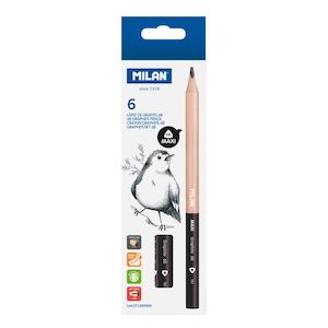 Milan: Milan Maxi 6B Graphite Pencils Set of 6