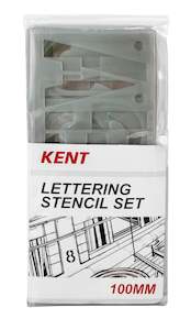Kent Lettering Stencil 100mm