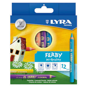 Lyra: Lyra Super Ferby Nature Assorted Colouring Pencils Pack of 12