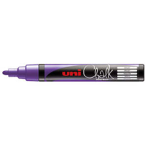 Uni Ball: Uni Chalk Marker 1.8-2.5mm Bullet Tip Violet PWE-5M