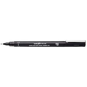 Calligraphy Writing: Uni Pin Permanent 1.0mm Black Fineliner