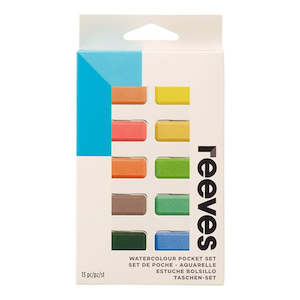 Reeves: Reeves Watercolour Pocket Pan Paints Set of 12