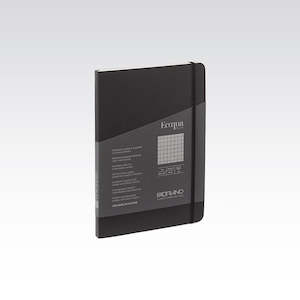 Fabriano: Fabriano Ecoqua Plus Stitch 90gsm Graph 5mm Black Notebooks