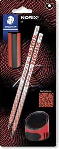 NORIX® 181  Graphite pencil coral Set Red