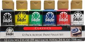 FolkArt Acrylic 59ml Classic Paints - Set Of 12