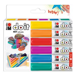 Paint Markers: Marabu Do It Matt Craft Markers Set Of 6