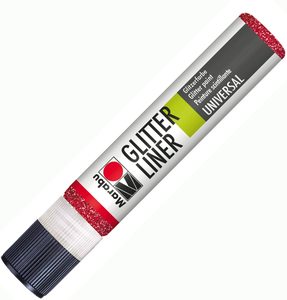 Paint Markers: Marabu Water Based Glitter Line Markers
