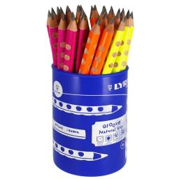 Drawing Sketching And Calligraphy: Lyra Groove Graphite B Neon Lacquered Pencils Pot of 36