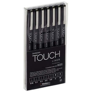 ShinHan Touch Liner Set of 7 Black