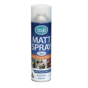 Craft Clay Modelling Resin Art: Boyle 431 400g Matt Clear Spray