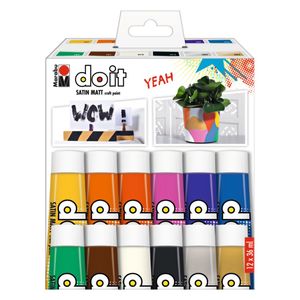 Craft Clay Modelling Resin Art: Marabu Do It Craft Paint Set 12x36ml