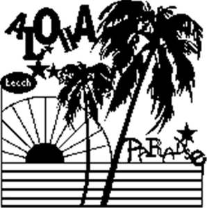 Paper Craft Stamping: Marabu Plastic Silhouette Stencil Size 30x30cm - Aloha Paradise