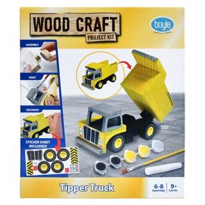 Kids Art Craft Learning: Boyle Wood Craft Project Kit Tipper Truck