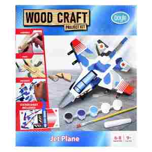 Boyle Jet Plane Wood Craft Project Kit