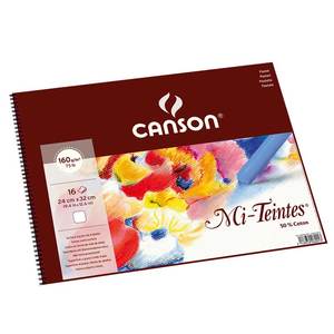 Journals Sketch And Notebooks: Canson Mi-Teintes White 160gsm 16 Sheets Sketch Pads