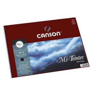 Canson Mi-Teintes 160gsm Black 16 Sheet Sketch Pads
