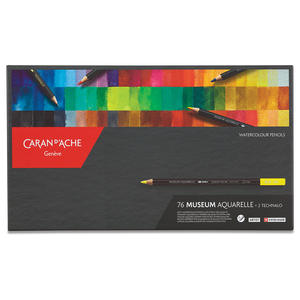 Pencil Case Backpack: Caran d'Ache Museum Aquarelle Pencils Set of 76 Assorted Colours