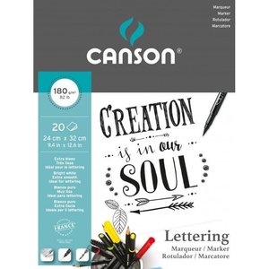 Canson: Canson Lettering 180gsm 24x32cm Pads