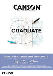 Canson: Canson Graduate Tracing 70gsm 40 Sheet Pads