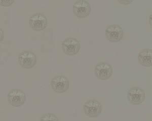 Versace: Medusa Heads Wallpaper (Versace 3 Collection) - Grey