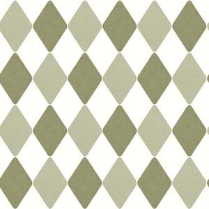 Danser Harlequin Wallpaper - Spring Green & Basil