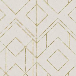 Metropolitan Stories: Sample - Metallic Graphics - Gold - Cream