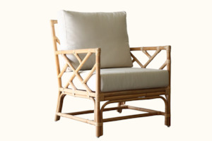 Furniture: Chippendale Cane Armchair SALE - PICK UP ONLY