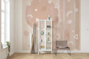 Pink Wallpaper: Facile - Custom Sized Mural Wallpaper (per m2)