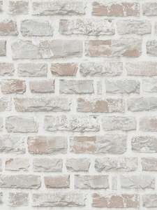 Classic Brickstone - Natural Wallpaper - Grey