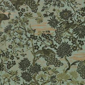 Asian Garden Wallpaper - Green