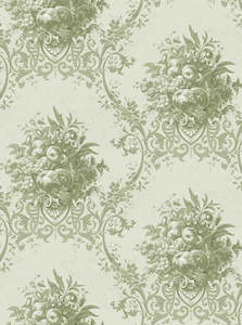 Paradise Medallion - Custom Sized Wallpaper Mural (per m2) - Green
