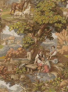 Vintage Landscape - Custom Sized Wallpaper Mural (per m2) - Multi