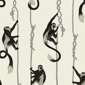 Troop Monkey Hybrid Mural Wallpaper - House of Hackney - Birch