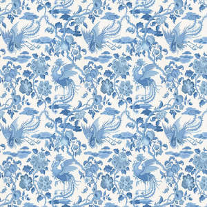 Chifu Chinoiserie Wallpaper - Blue