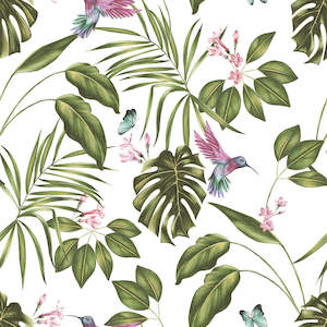 Hummingbird Wallpaper - Ohpopsi - Wilderness White